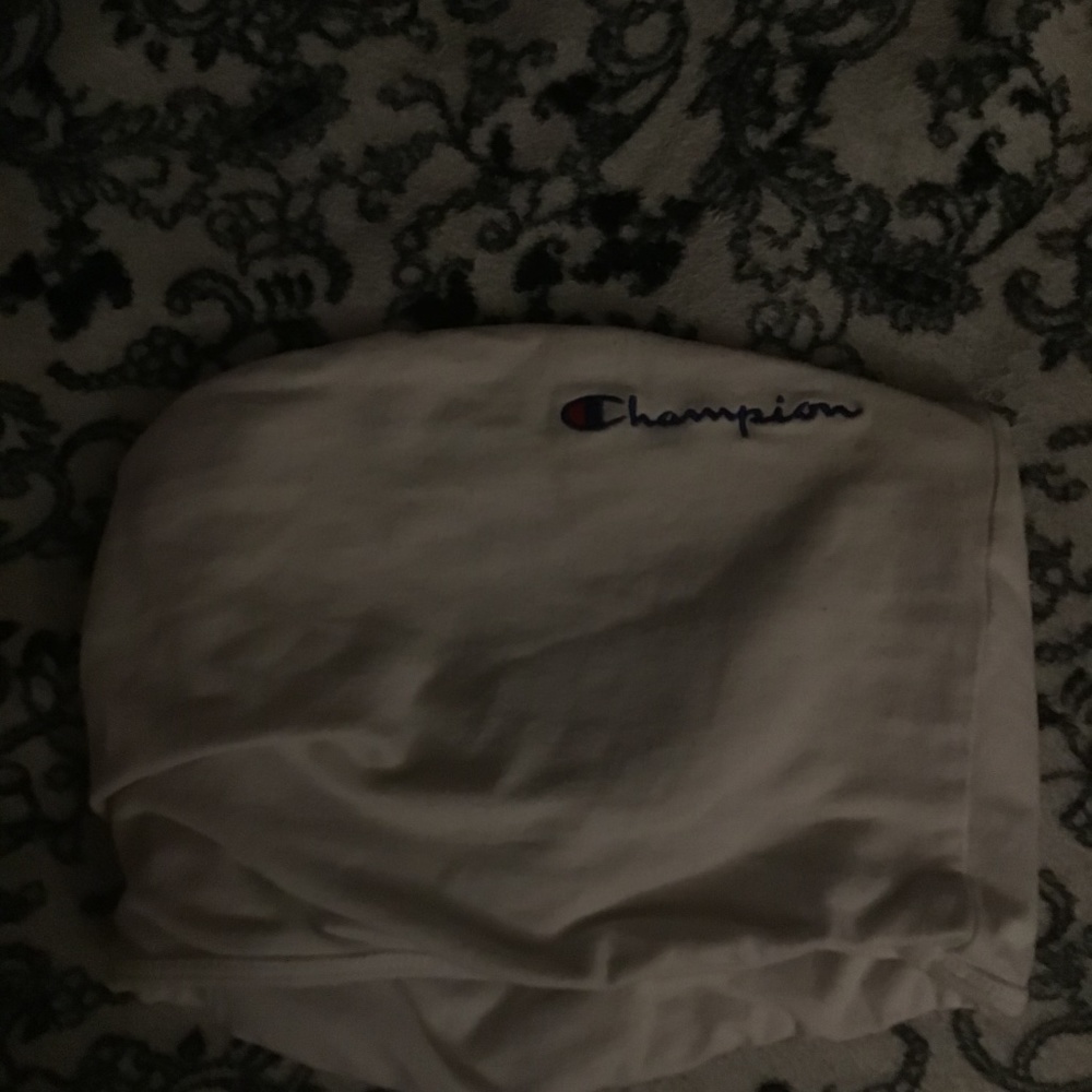 White Champion tube top